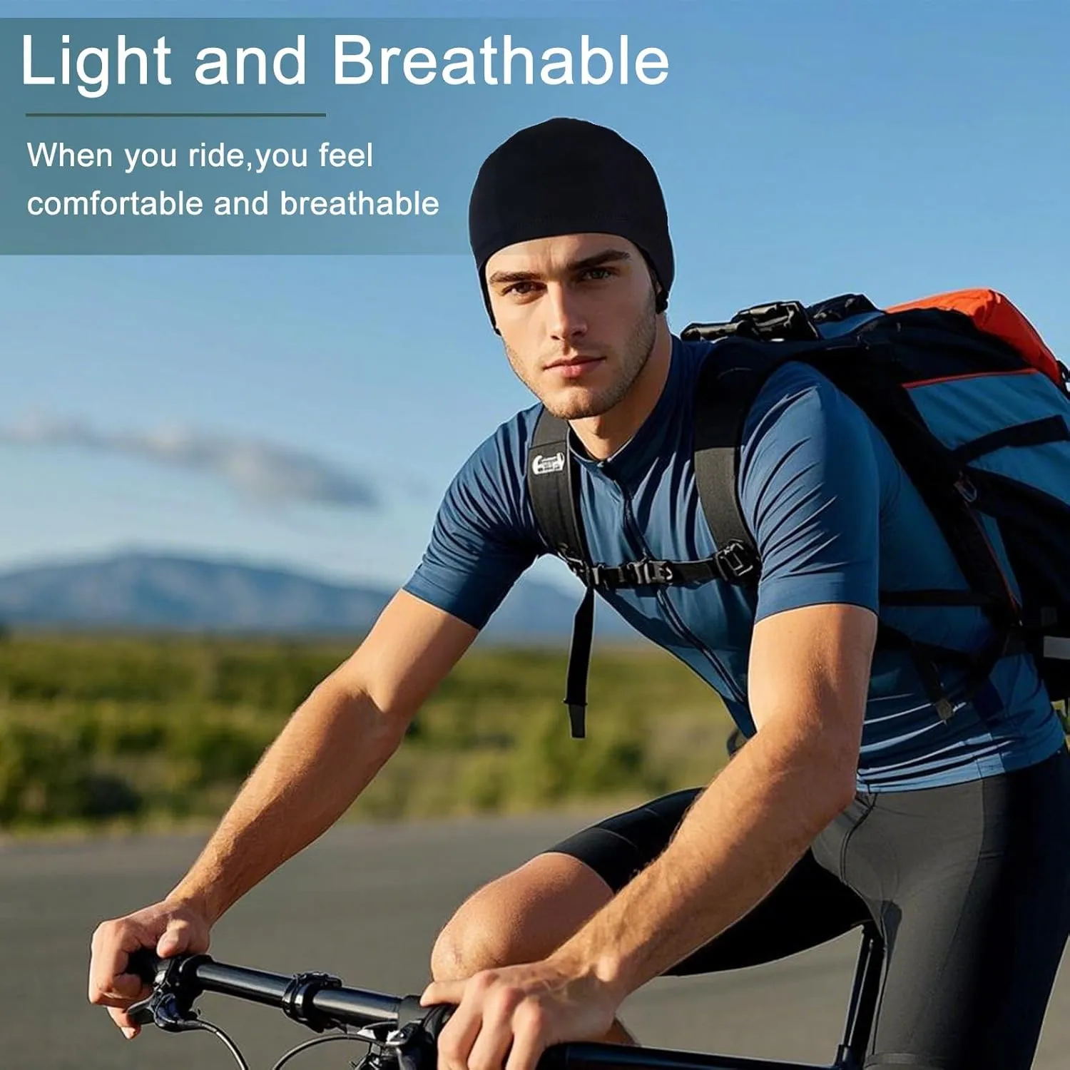 10 Pcs Cooling Skull Caps for Men Cap Welding Helmet Liner Sweat Wicking Head Wrap Bicycle Beanie Cycling Running Hat