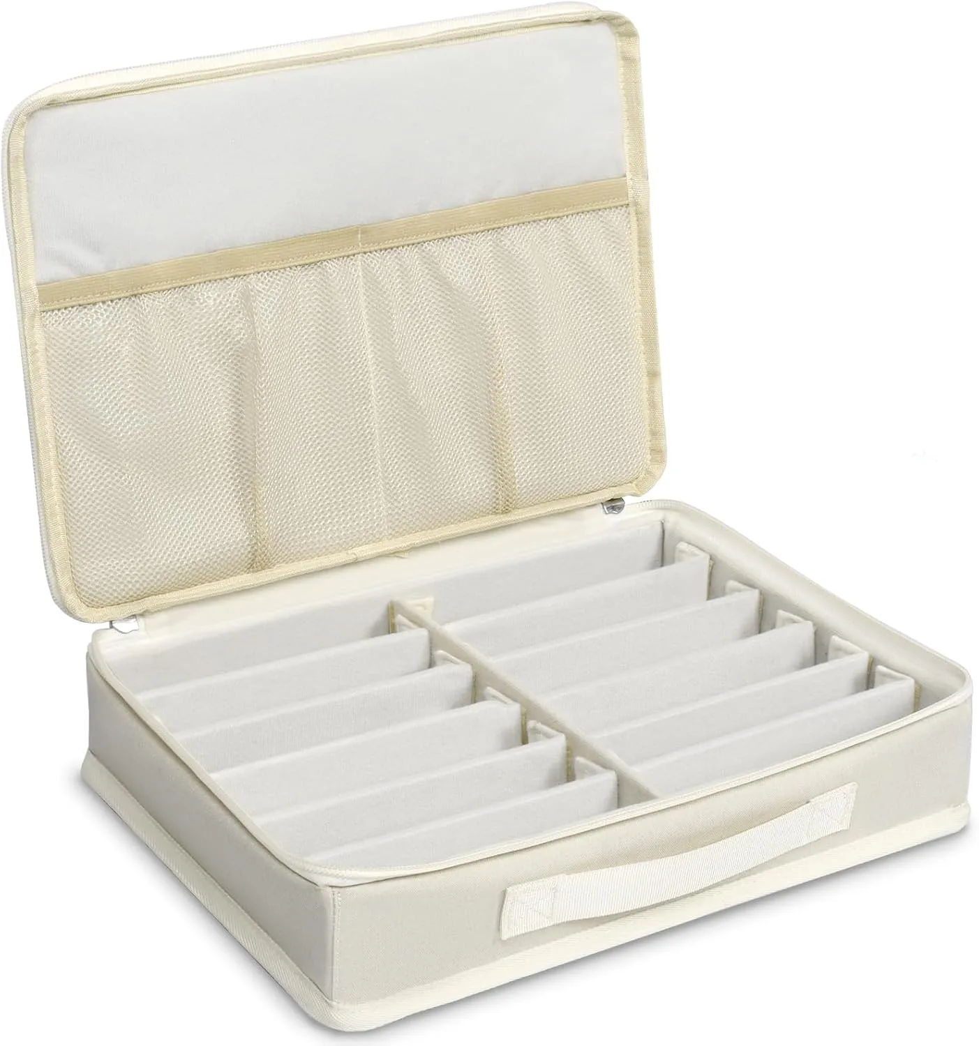 Bukere Sunglasses Organizer Case, Adjustable Slots for Multiple Pairs, Travel Eyeglasses Storage Box, Glasses Holder
