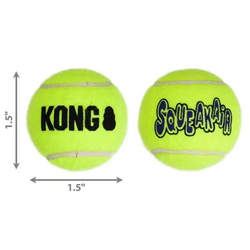 KONG AirDog Squeakers Tennis Ball Dog Toy XS 3pk