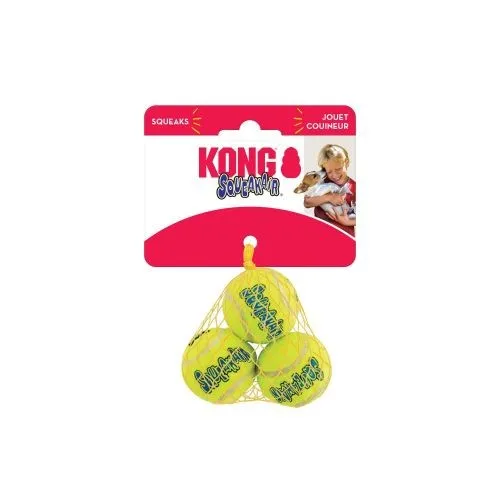 KONG AirDog Squeakers Tennis Ball Dog Toy XS 3pk