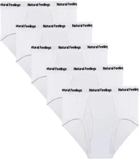 Natural Feelings Men's Briefs Underwear Multipack Mens Cotton Full Rise Briefs with Comfort Waistband S M L XL XXL??