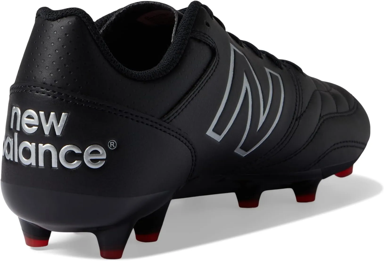 New Balance 442 V2 Team FG Boots, Black/White