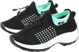 Orthopedic Sneakers for Women Men Adjustable Elastic Strap Trainers Shoes,Lightweight Breathable Damping Air Cushion Sneakers Non-Slip Platform Waterproof Comfort Soles Sports Shoes with Arch Support