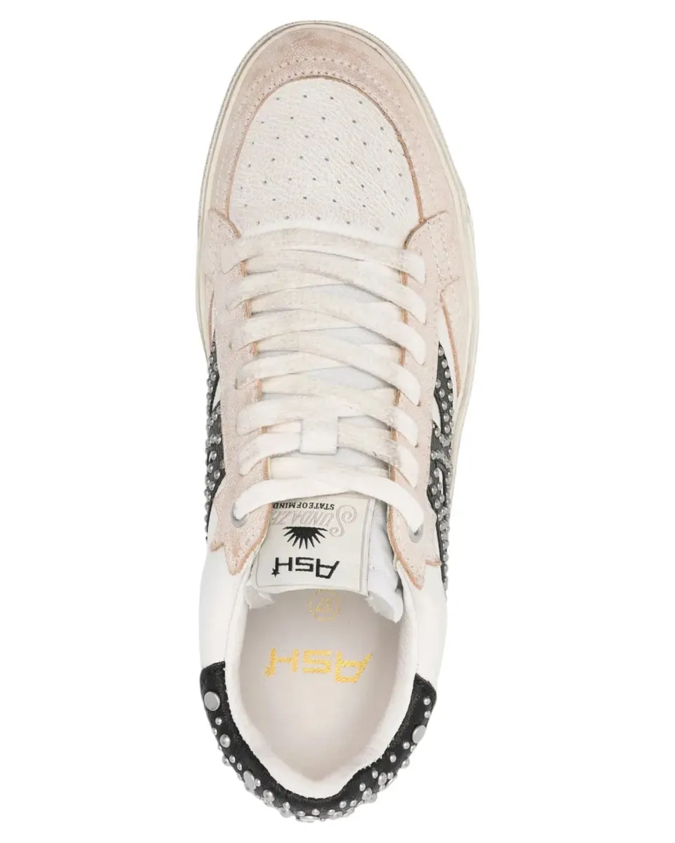 Sneakers Moonlight in Pelle di Vitello Écru