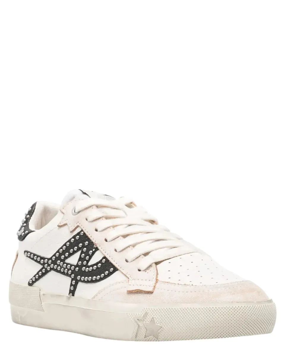 Sneakers Moonlight in Pelle di Vitello Écru