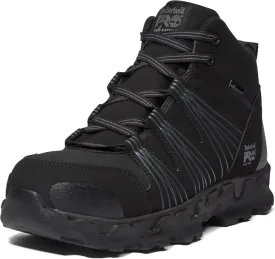 Timberland PRO Men's Powertrain Mid Alloy Safety Toe Static Dissipative Industrial Athletic Work Shoe